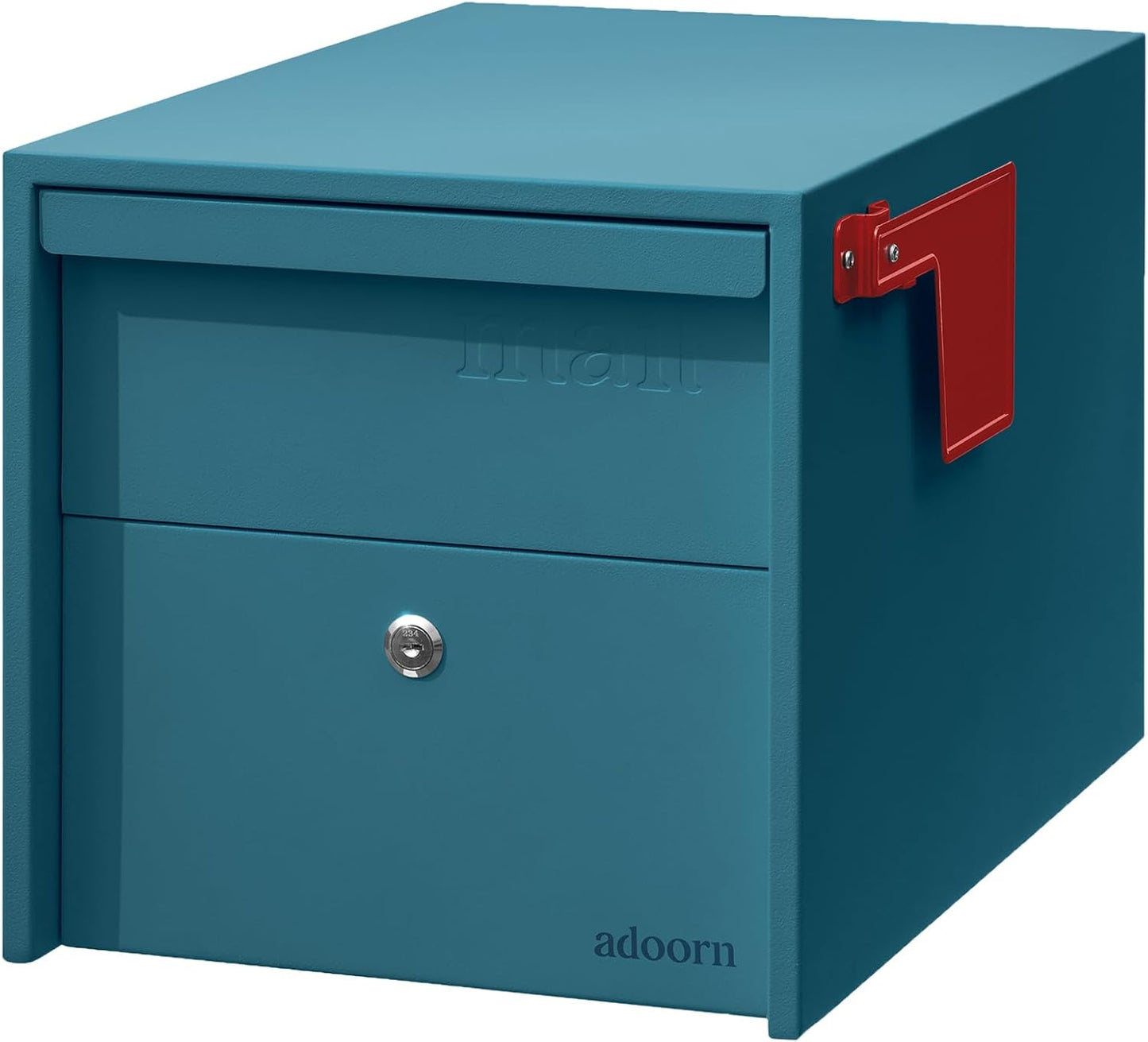 Adoorn Lockable Post Mount Mailbox - Secure and Stylish Design