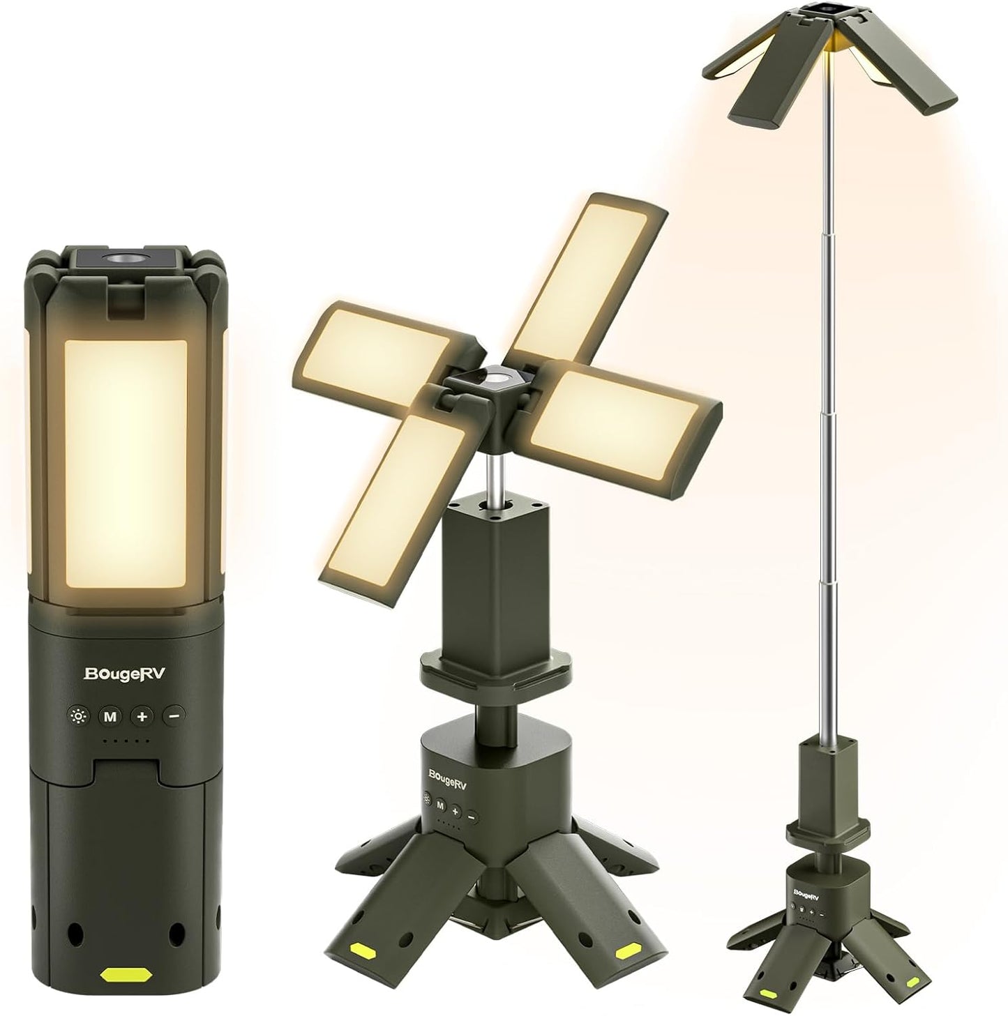 BougeRV Rechargeable Camping Lantern: Rotatable & Waterproof Outdoor Light