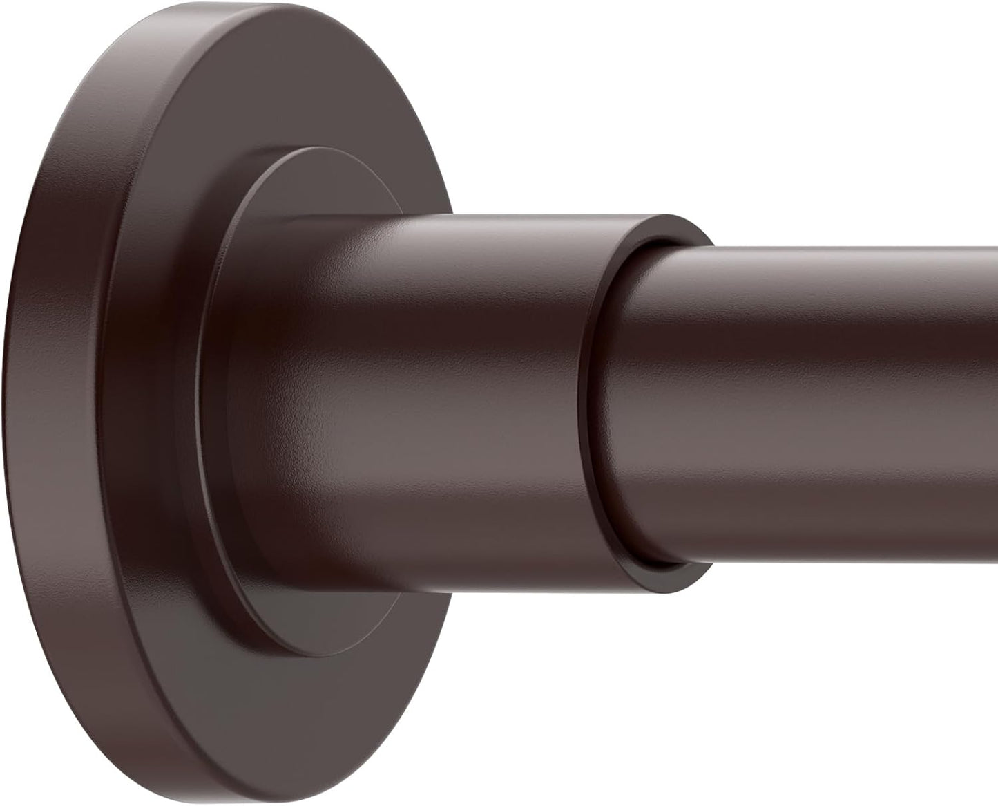 Adjustable Non-Slip Tension Shower Rod - 31-80 Inch Brown