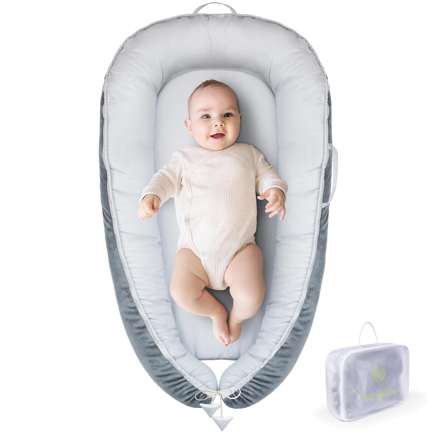 TOUCHLIFE Baby Lounger - Portable Infant Nest for Newborns