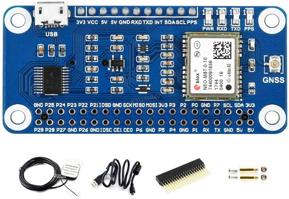 Raspberry Pi GNSS Module HAT with Multi-Constellation Support