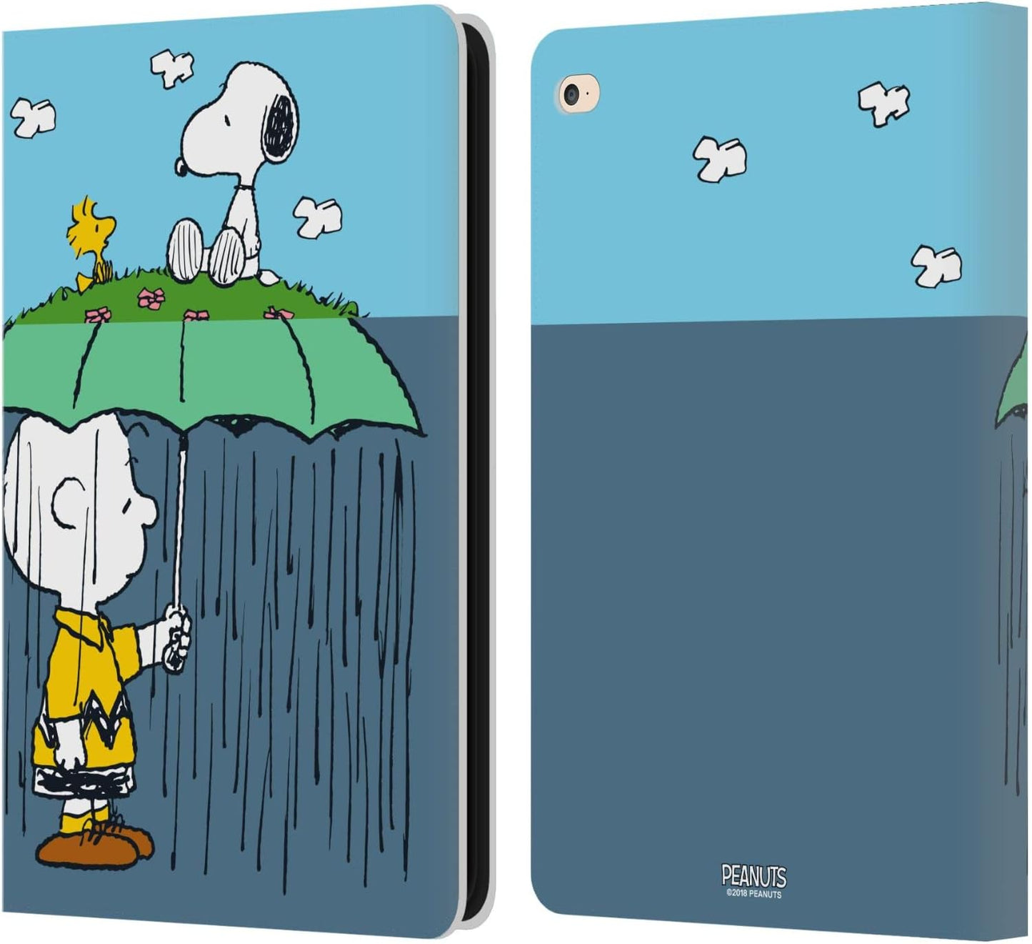 Peanuts Charlie, Snoopy & Woodstock Leather Wallet Case for iPad