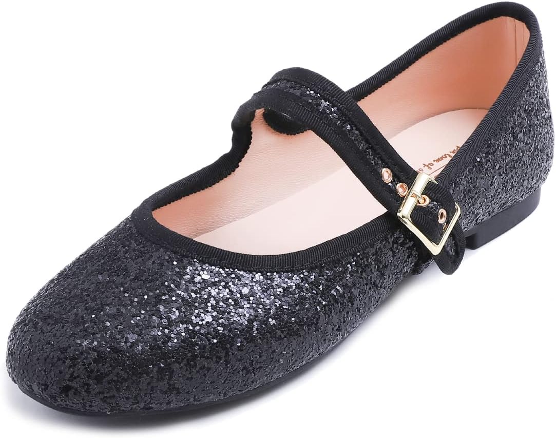 FEVERSOLE Women's Soft Cushion Mary Jane Ballet Flats for Comfort