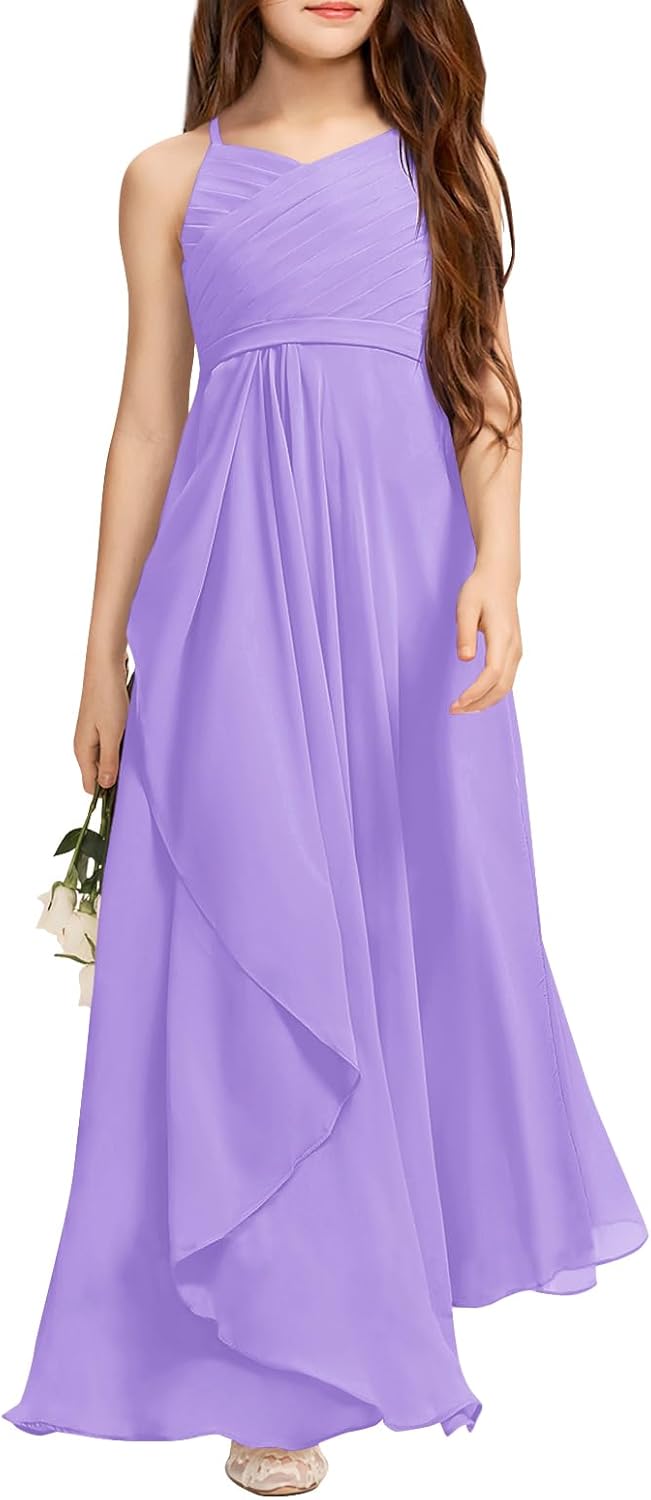 Imily Bela Girls A-Line Halter Dress for Special Occasions