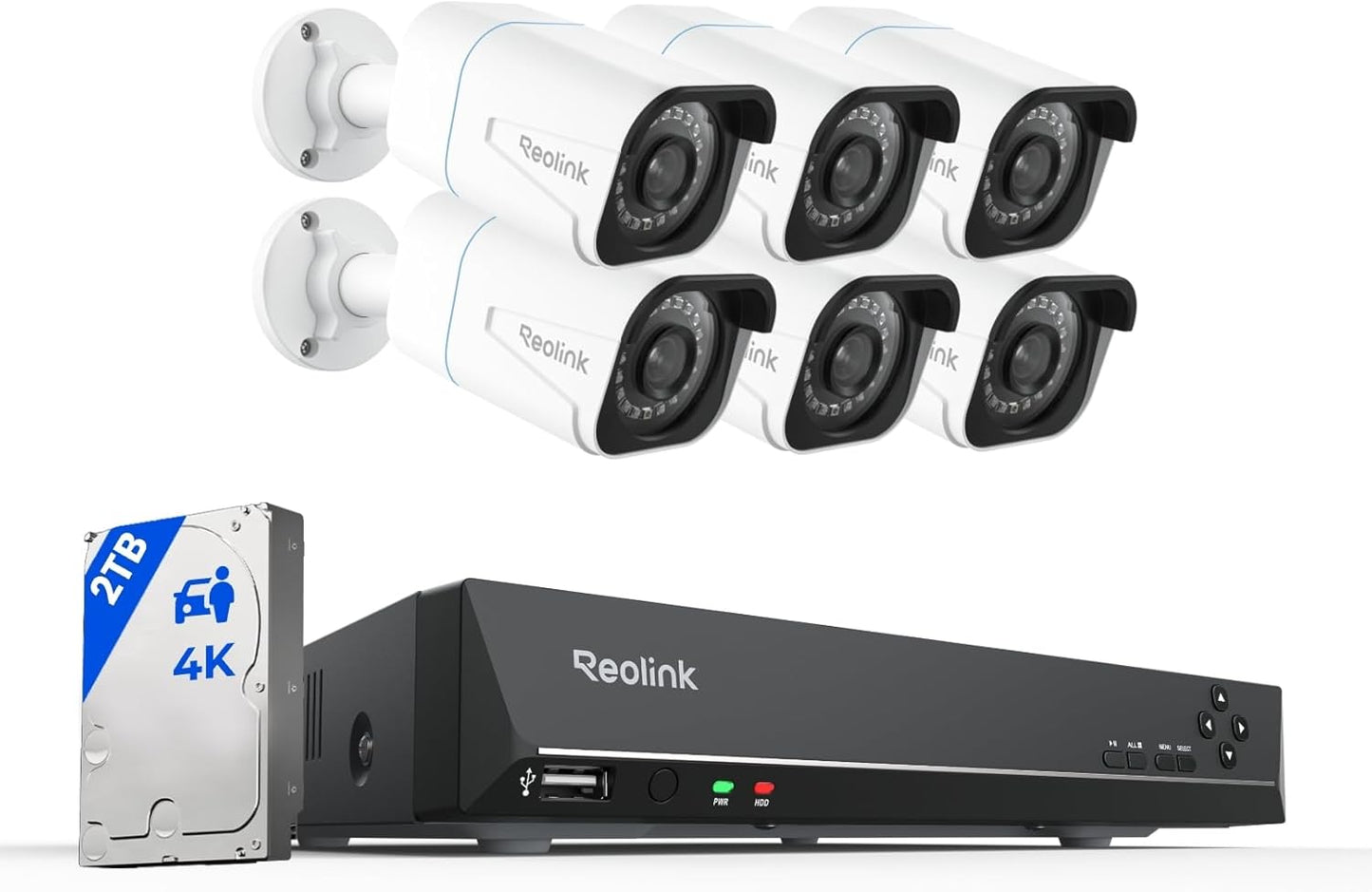 REOLINK 8CH 4K Security Camera System with Smart Detection