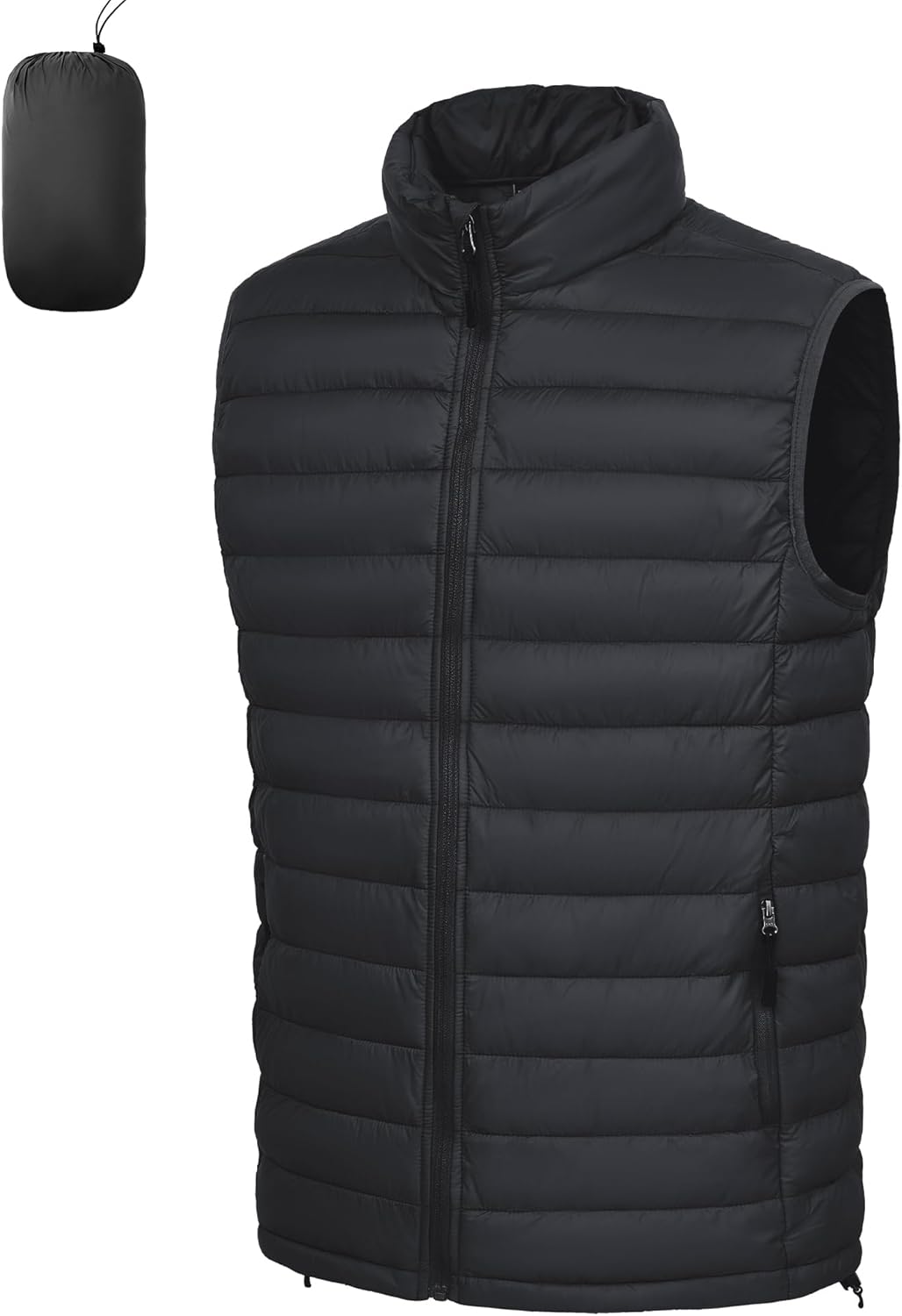 Men's Lightweight Packable Puffer Vest for Winter Activities