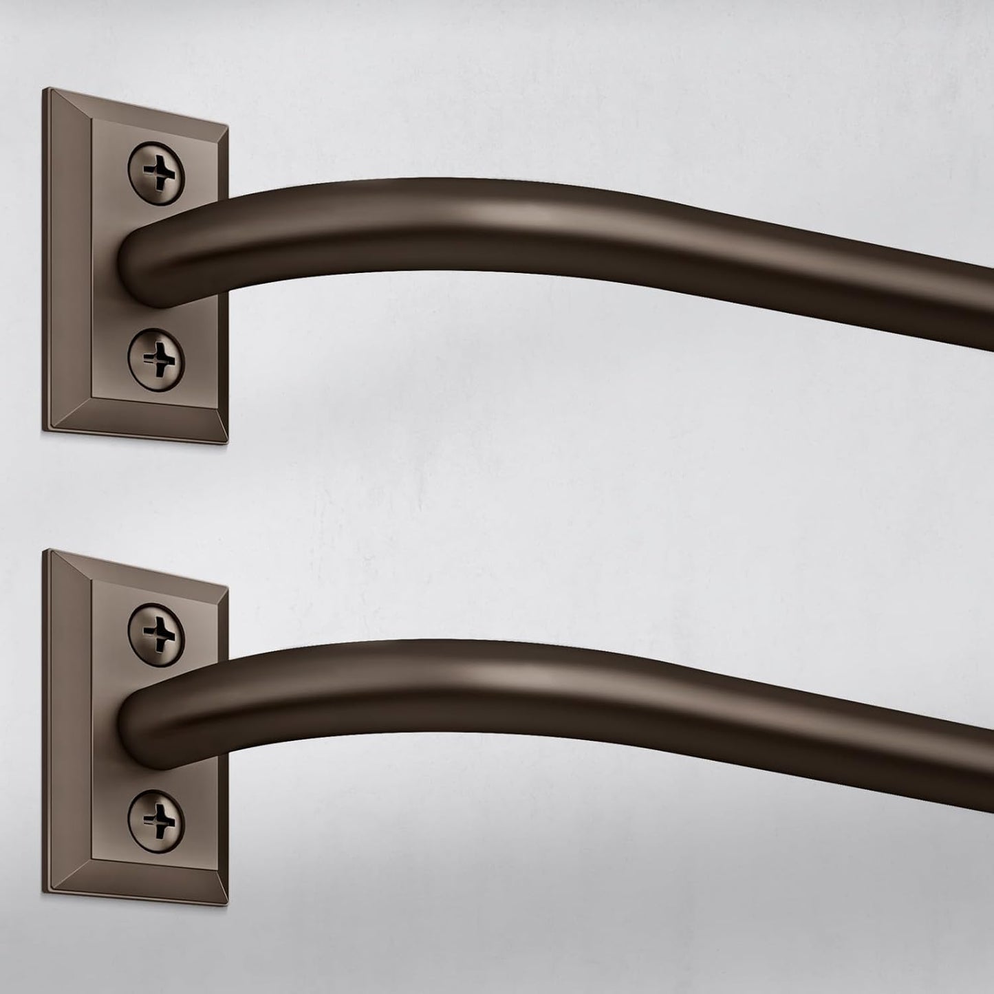 Hei!Dear 2 Pack Blackout Curtain Rods for Windows 48 to 84 in