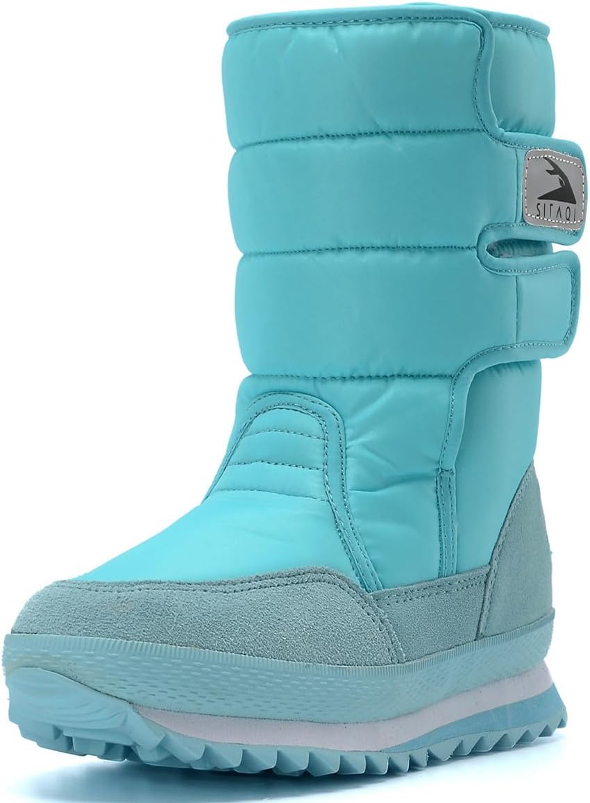 DADAWEN Women's Waterproof Frosty Snow Boot for Winter Fun