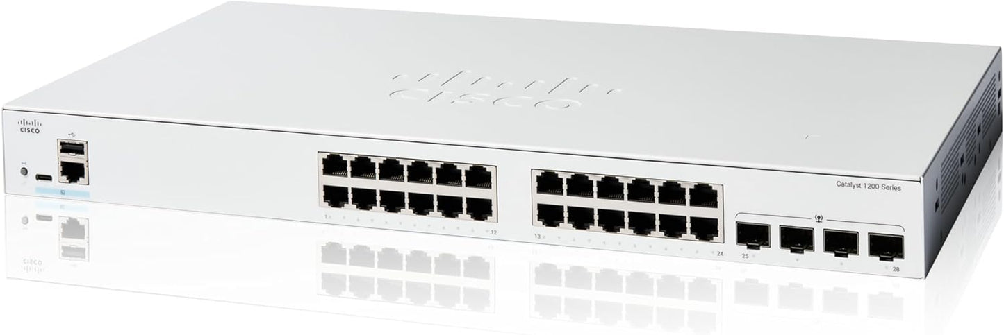 Cisco Catalyst 1200-24T-4G Smart Switch for Small Business Needs