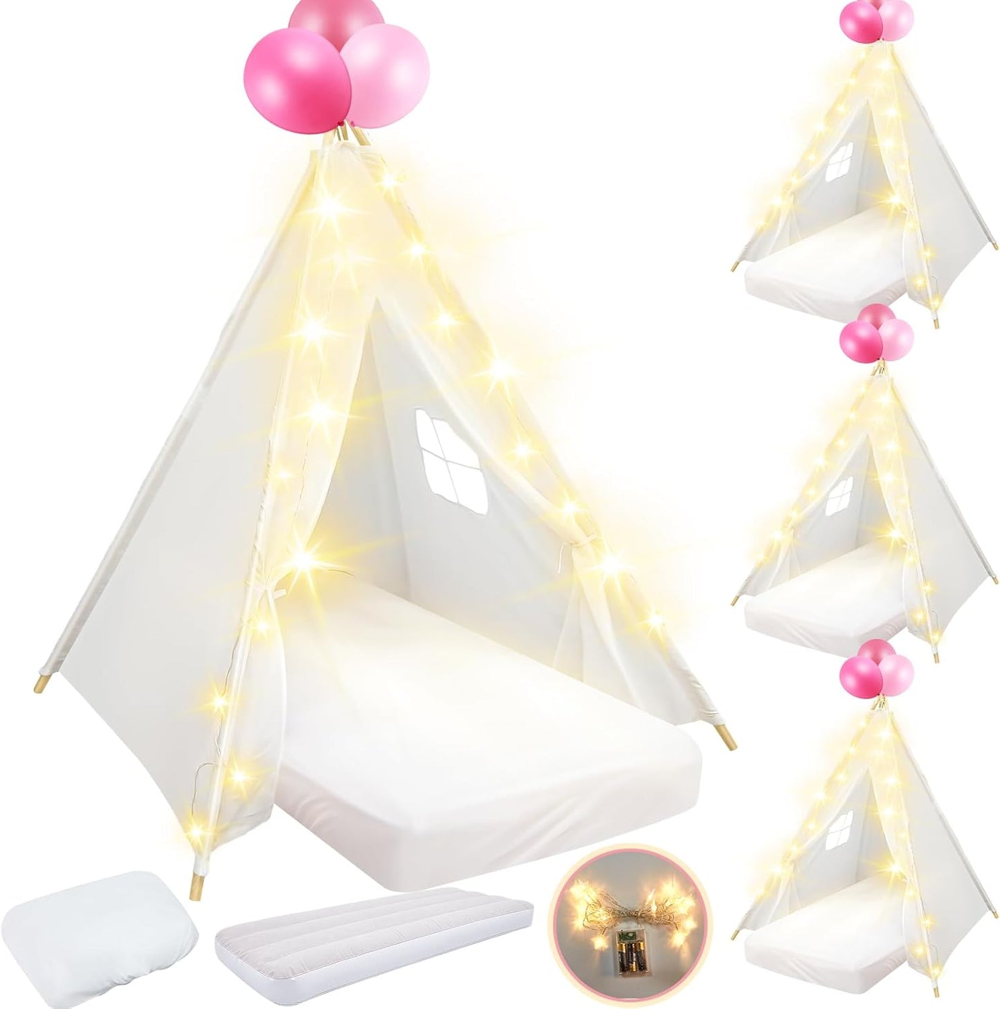 Lemosae Kids Teepee Set - Cozy Sleepover Fun!