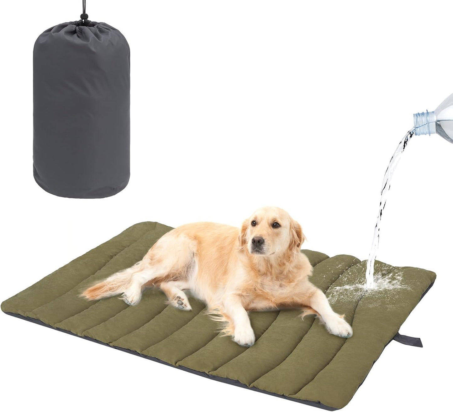 BEAUTYZOO Outdoor Dog Bed Waterproof for Camping and Travel