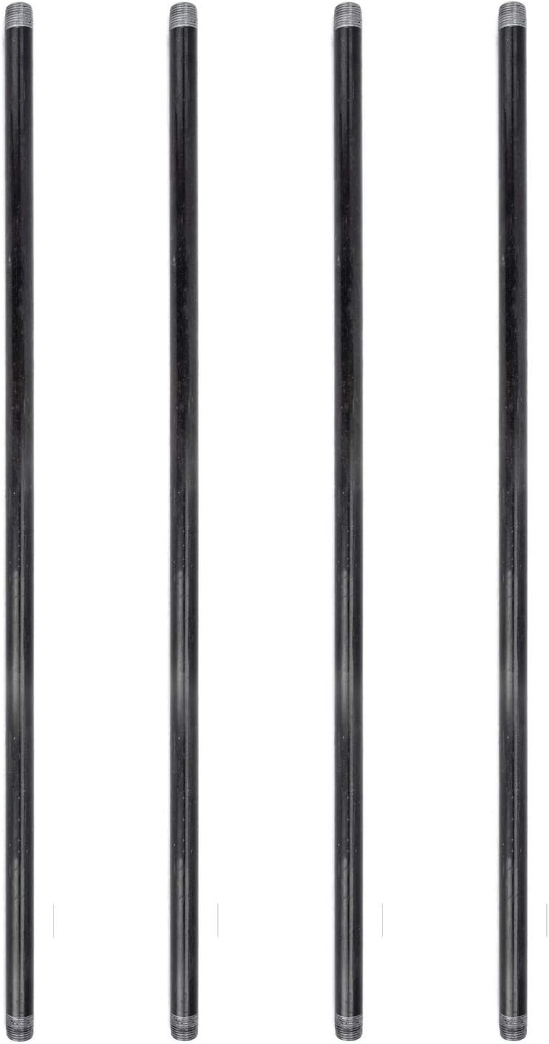 Pipe Decor 1/2 x 60 Malleable Cast Iron Pipe for DIY Projects