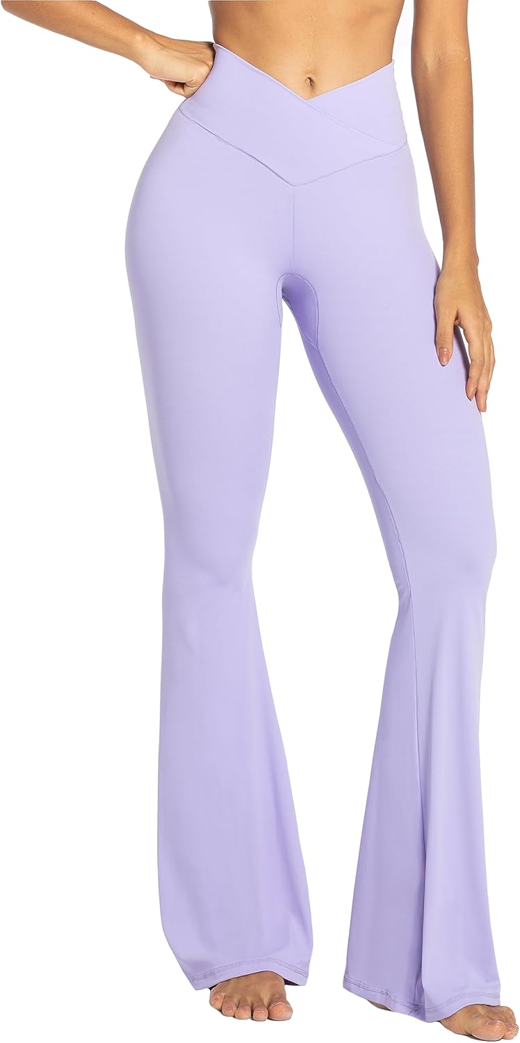 Sunzel Flare Leggings with Tummy Control for Yoga and Gym