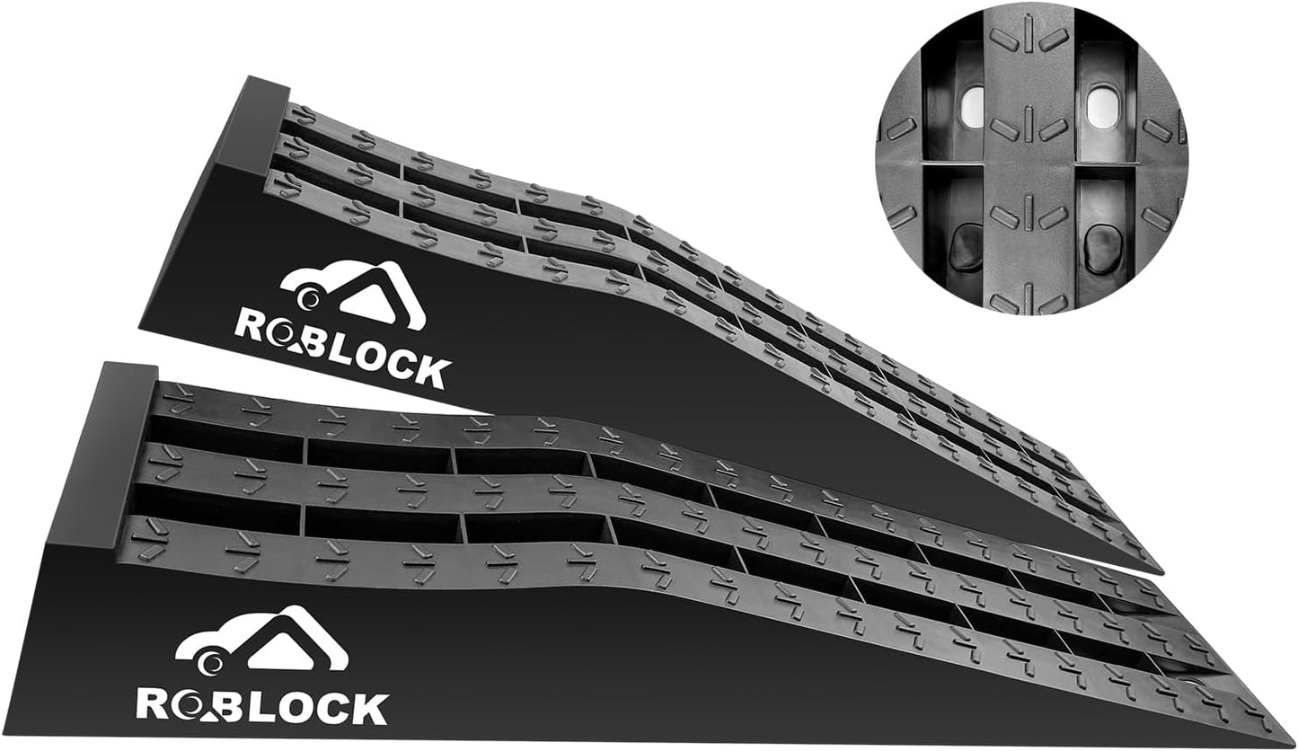 Heavy Duty Car Ramps for Oil Changes and Jack Support