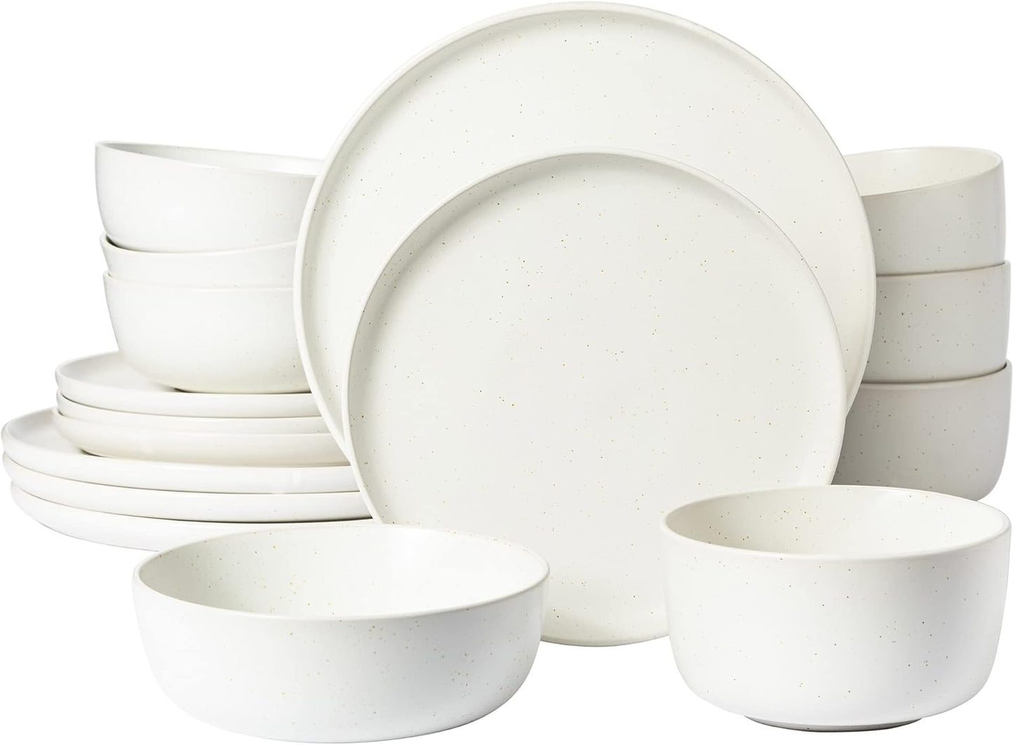 Gibson Elite James Street Stoneware Double Bowl Dinnerware Set