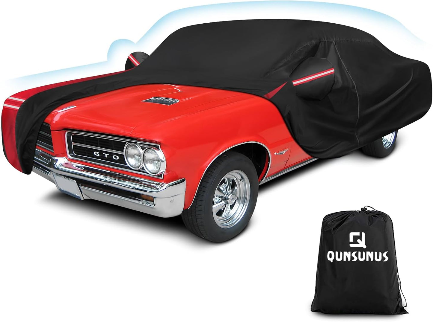 QUNSUNUS Waterproof Car Cover for Pontiac GTO 1964-1974