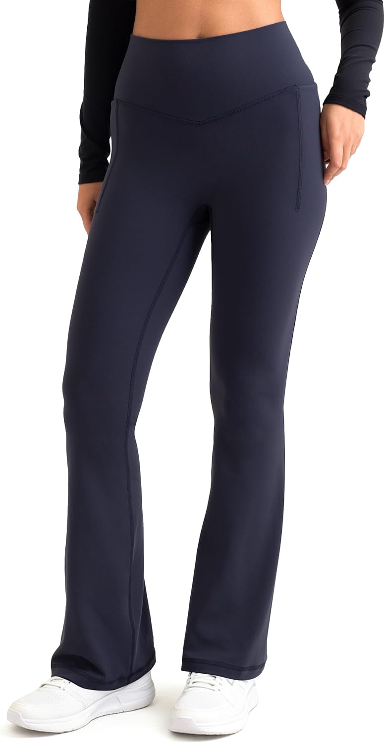 Colorfulkoala Dreamlux No Front Seam Flare Leggings for Women