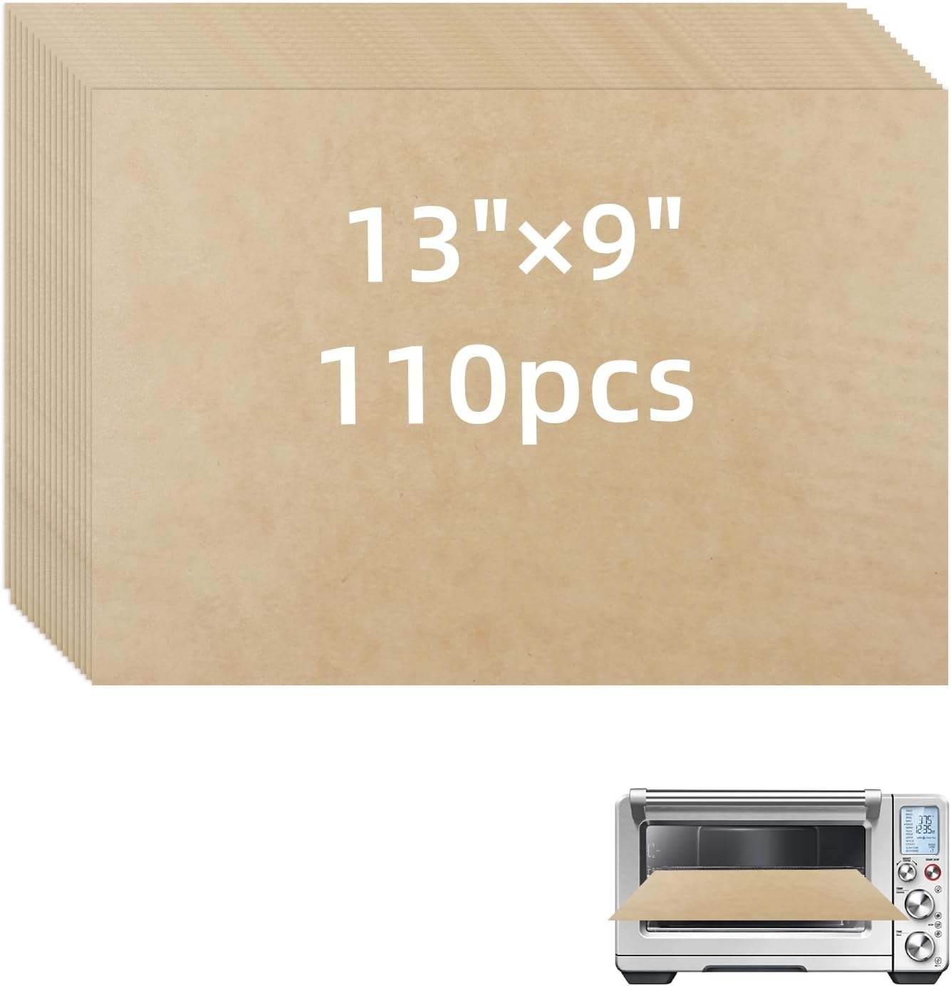 110pcs Unbleached Parchment Liners for Breville Air Fryer, Hassle-Free Baking, 139 - JAYOBGO