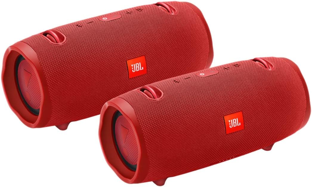 JBL Xtreme 2 Portable Wireless Bluetooth Speakers - Pair in Red