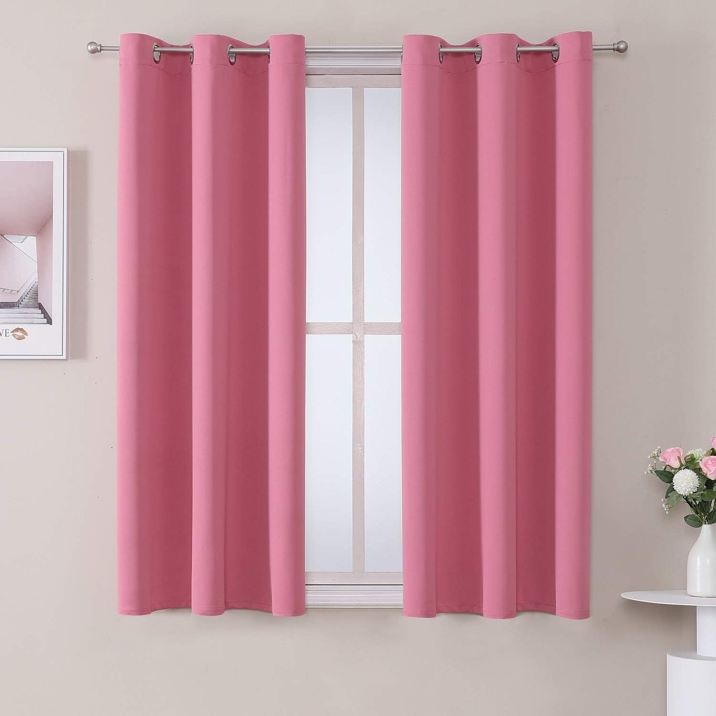 Darken & Beautify with ChrisDowa Pink Curtains