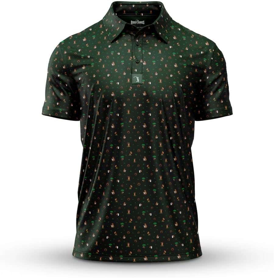 Funny Golf Polo Shirts with UPF 50 Protection for Men
