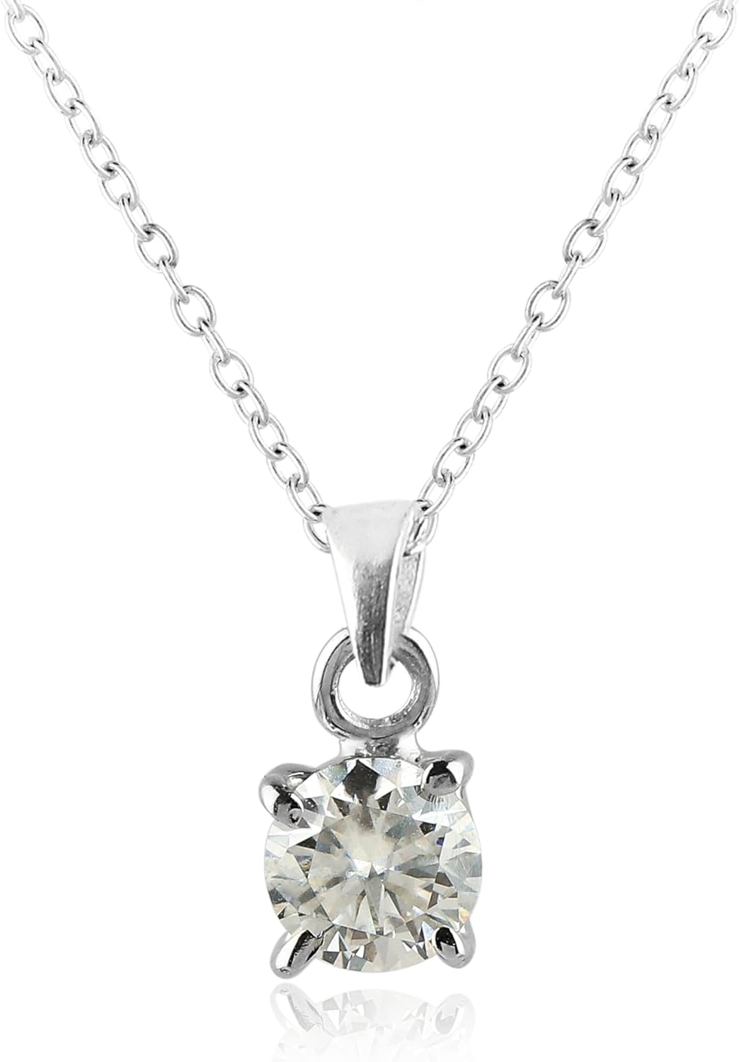 FACET-PRONG-PENDANT: Stunning 925 Sterling Silver Jewelry