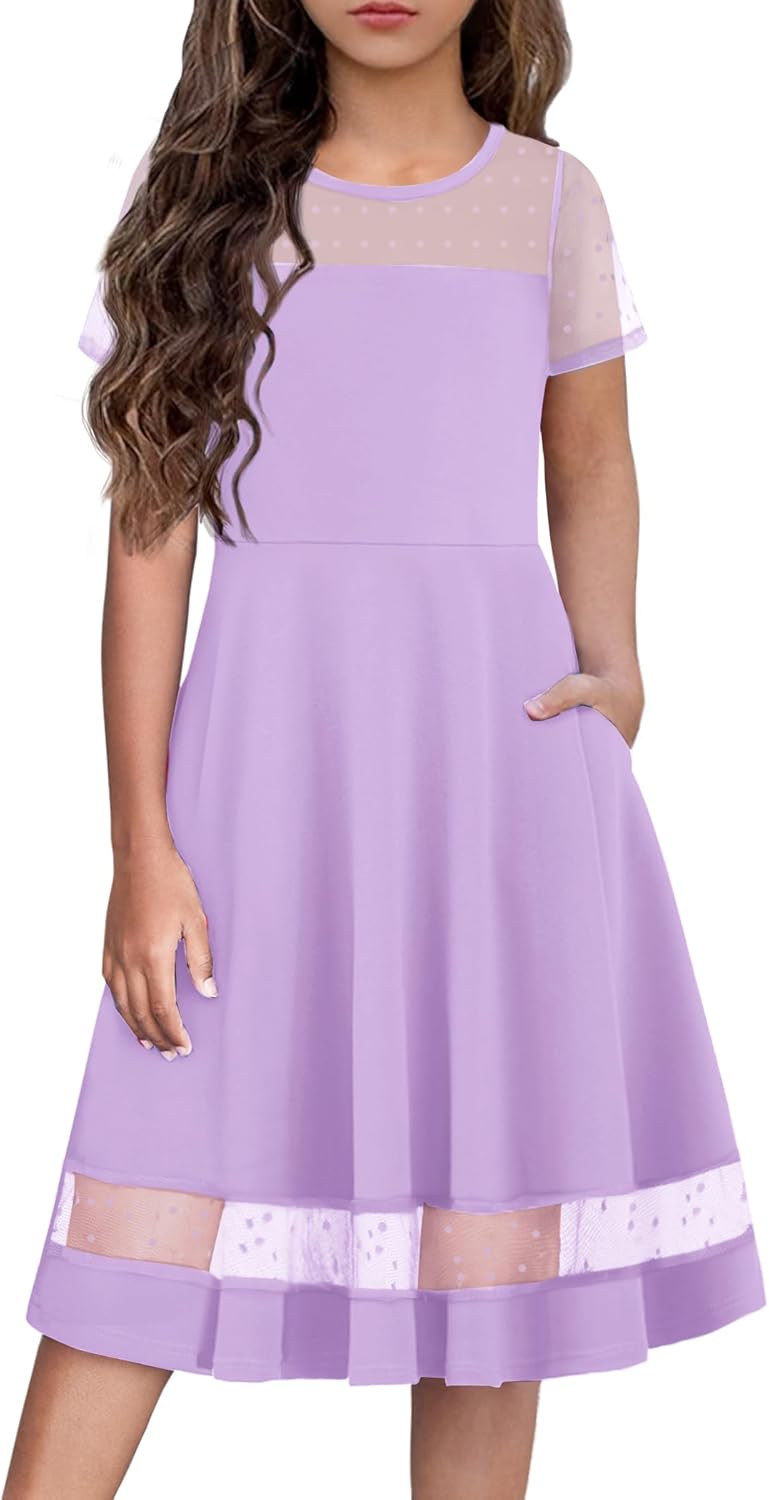 Arshiner Tween Girls Dress with Pockets for Every Occasion
