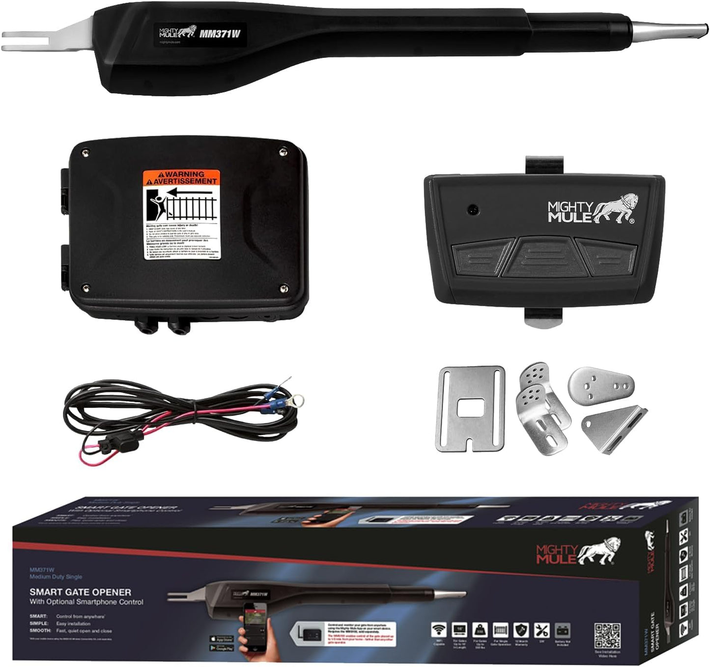 Mighty Mule MM371W Automatic Gate Opener for 16ft Gates