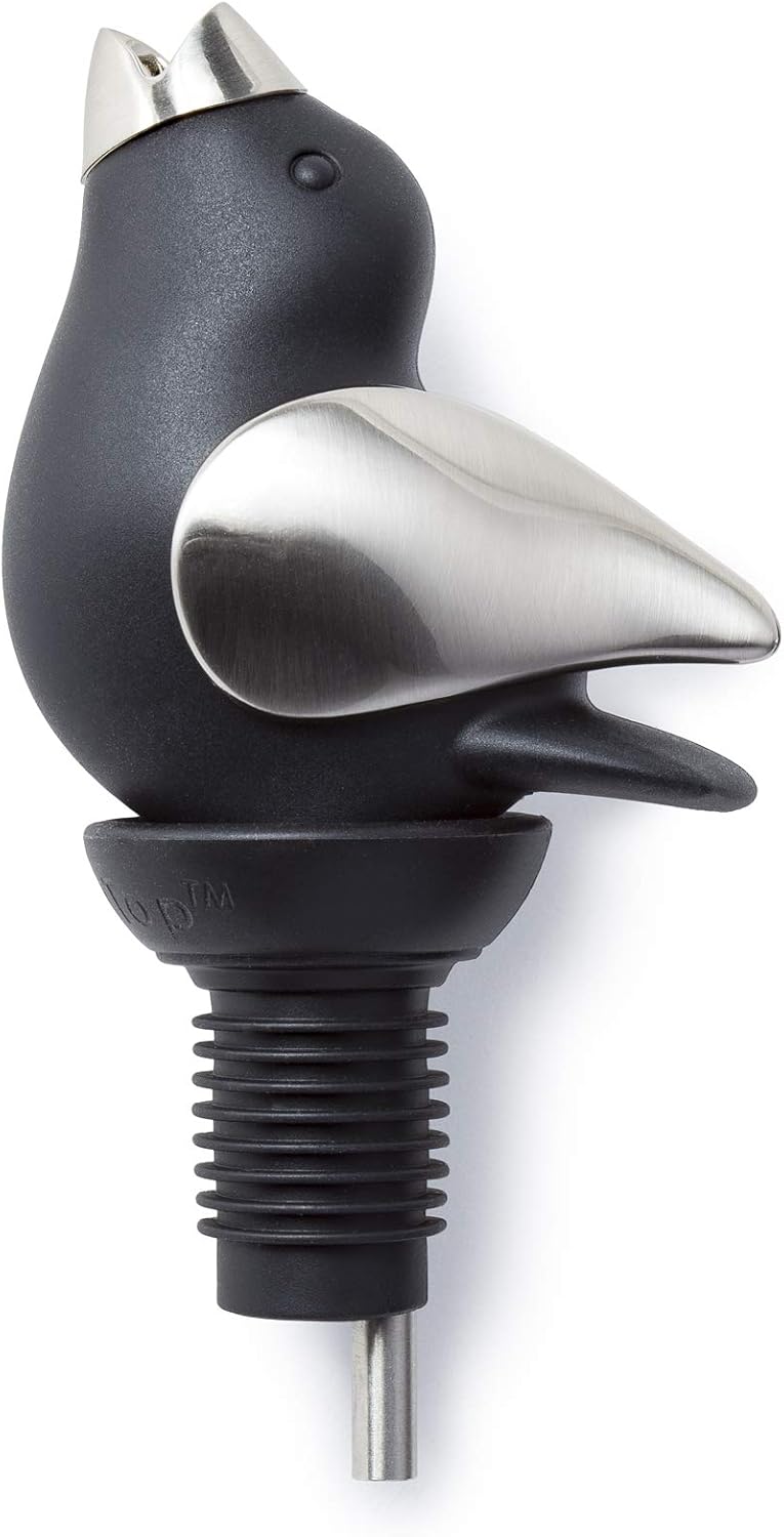 Wine Pourer with Hidden Whistle for Drip Free Pouring