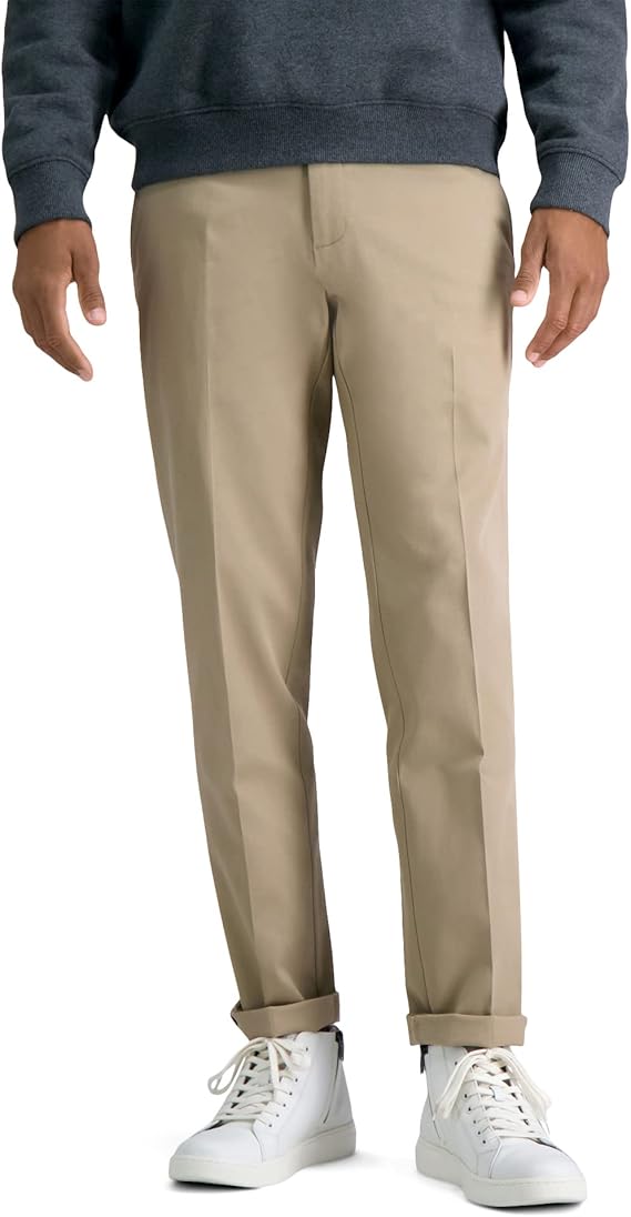Haggar Men's Premium No Iron Khaki Slim Fit Casual Pants Review