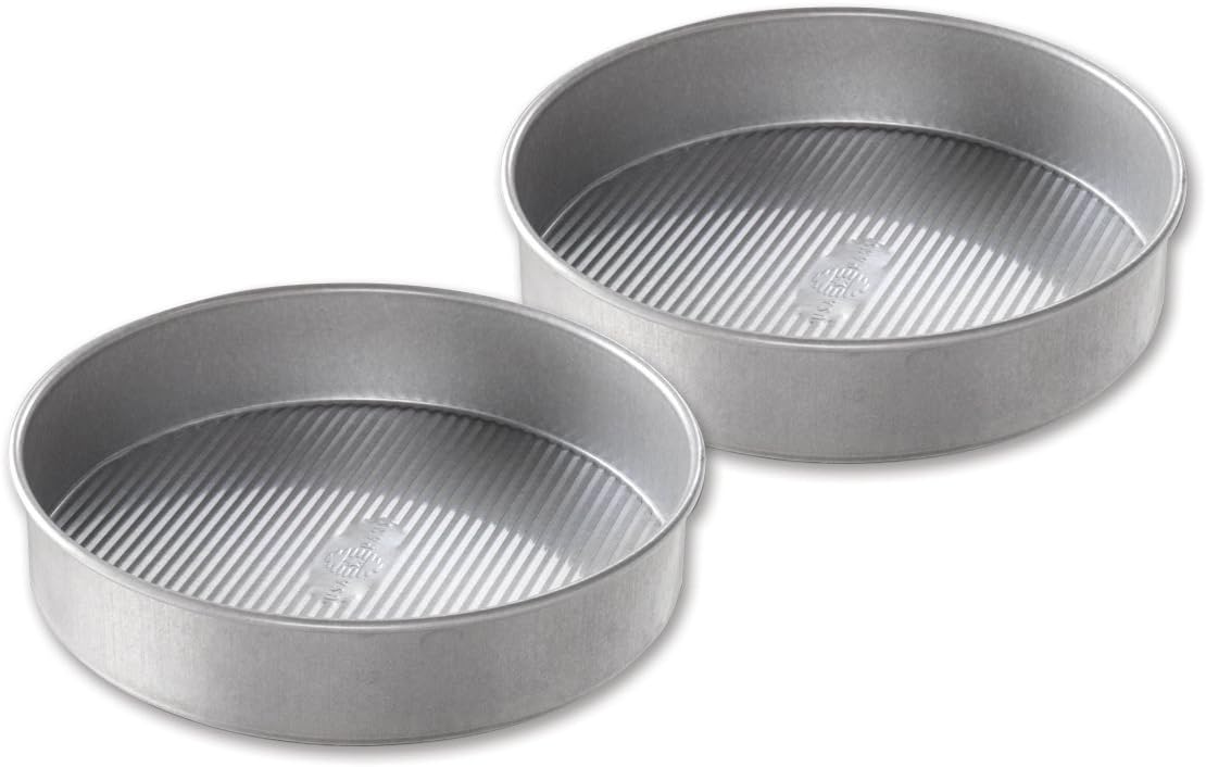 USA Pan Bakeware Round Cake Pan Set of 2, Nonstick 9 inch