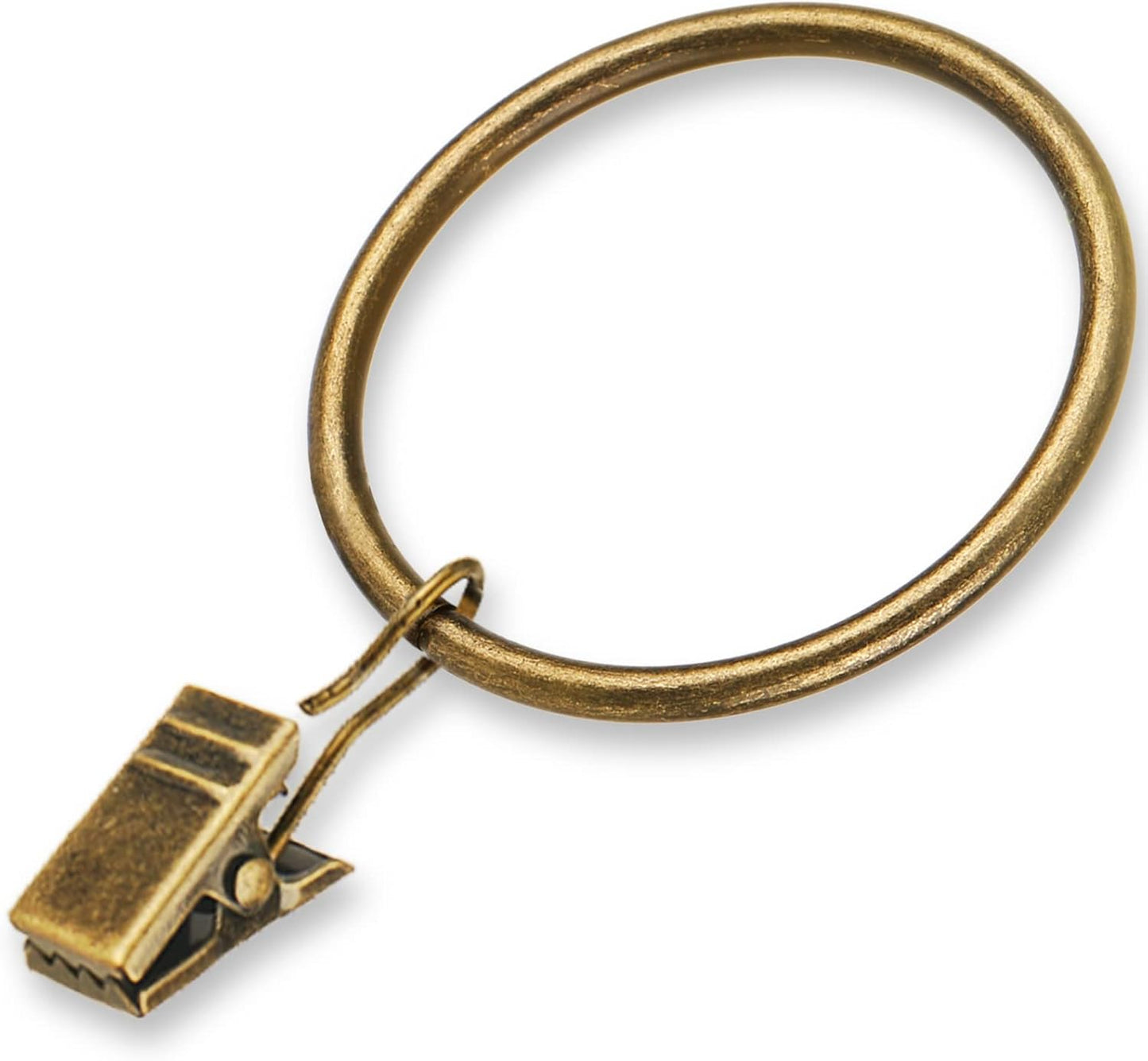 Awtok Antique Brass Curtain Rings Set - Easy Drapery Hanging