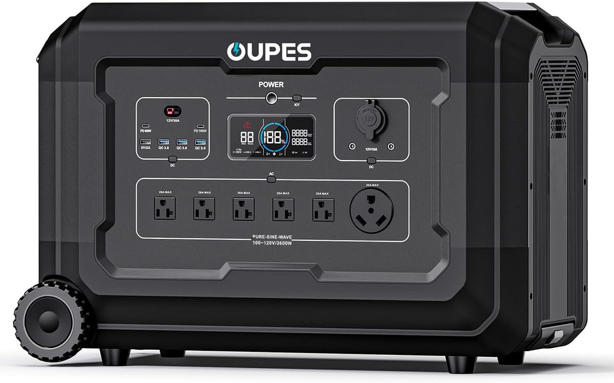 Ultimate Backup Power: OUPES Mega 3 3600W Solar Generator