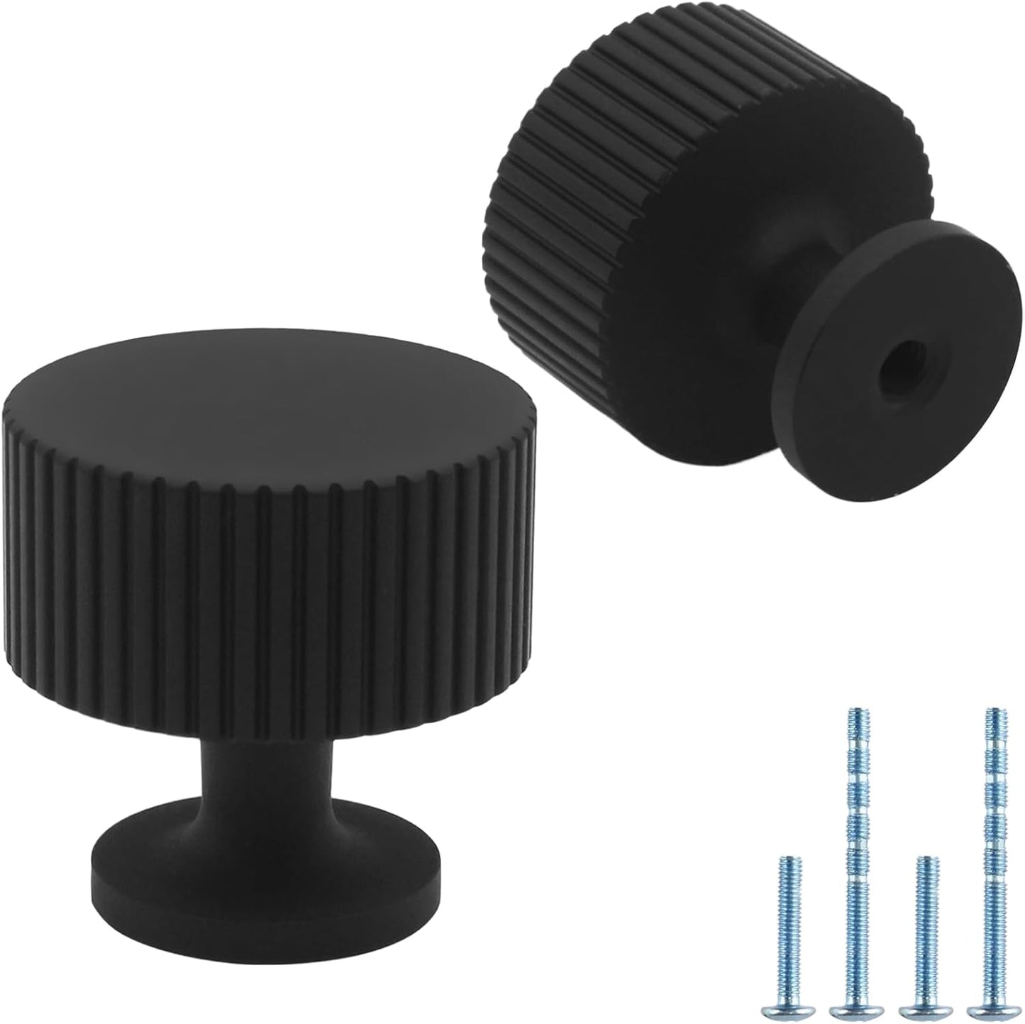 30 Pack Black Cabinet Knobs by Abtopia for Home Decor