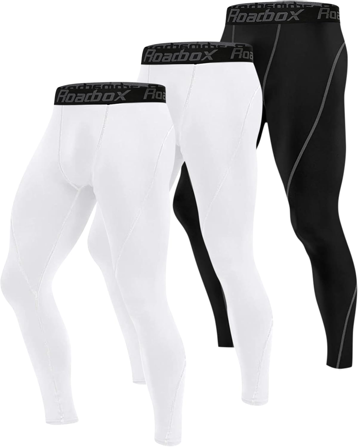 Roadbox Men's Compression Pants for Running Yoga Basketball