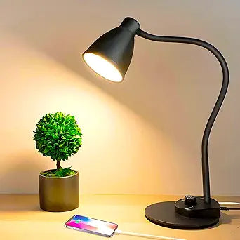 BOHON LED Desk Lamp with USB Charging and Intelligent Dimming