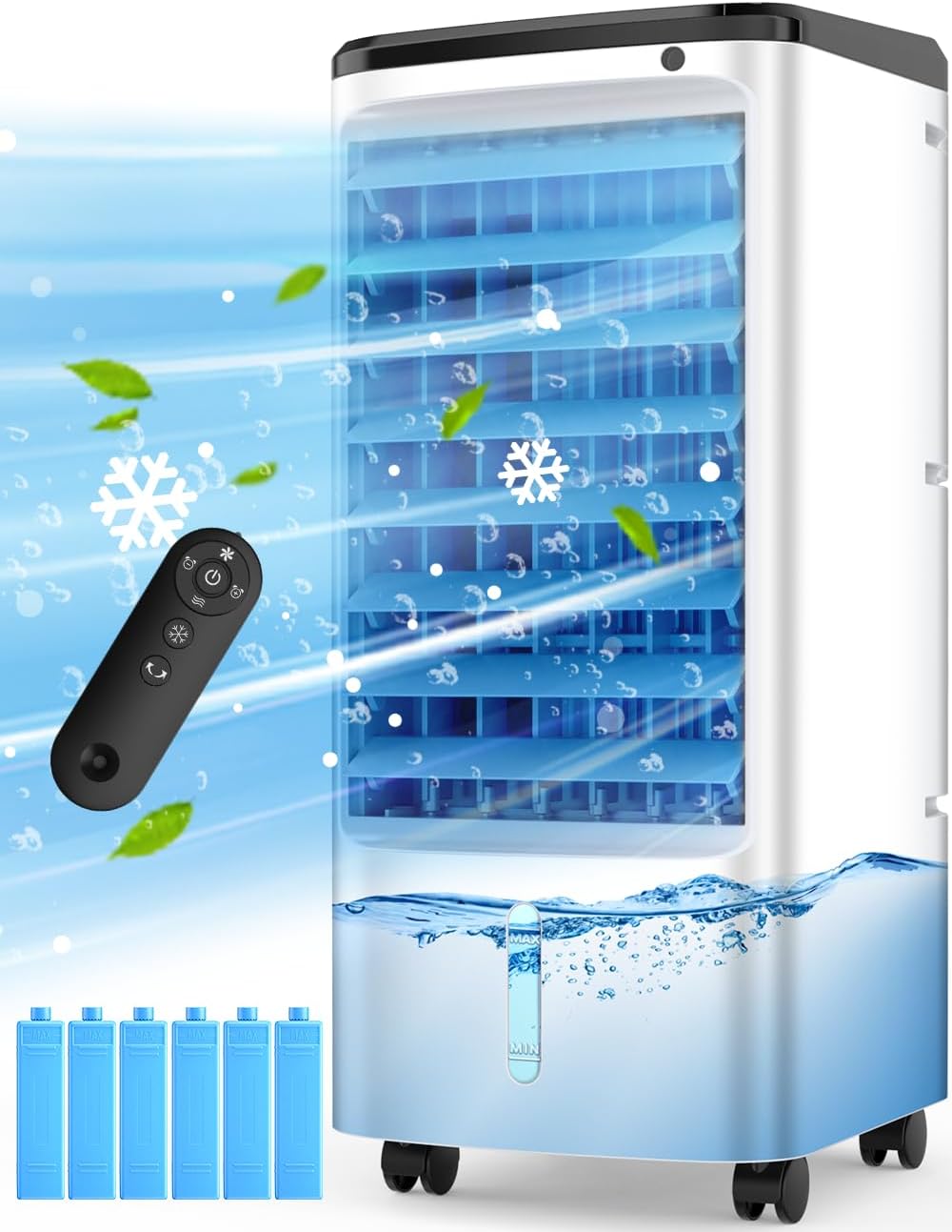 CENSTECH Dual Tank Air Cooler with Timer & Ice Packs