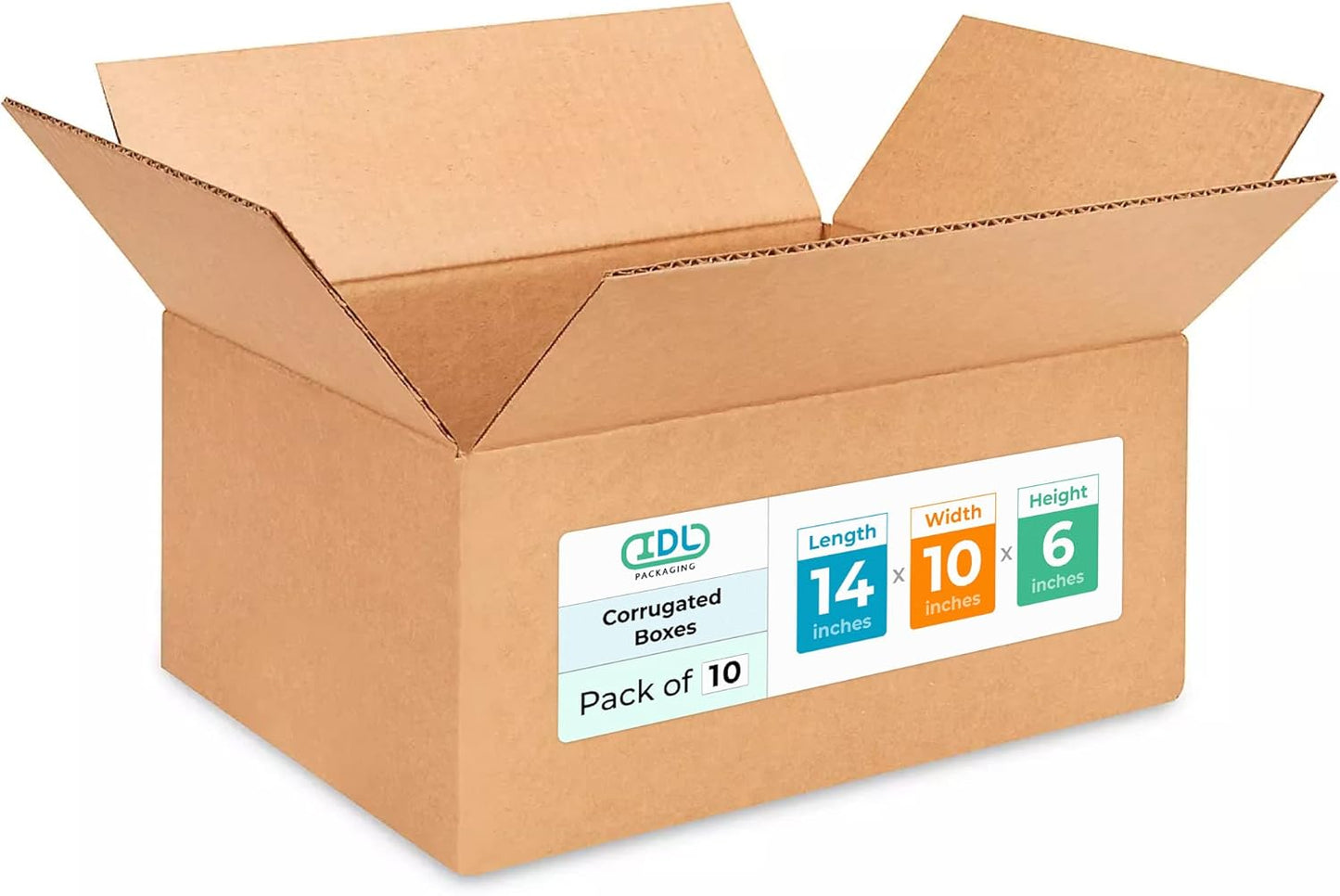 Medium Moving & Shipping Boxes 14x10x6 inches - Extra Strength