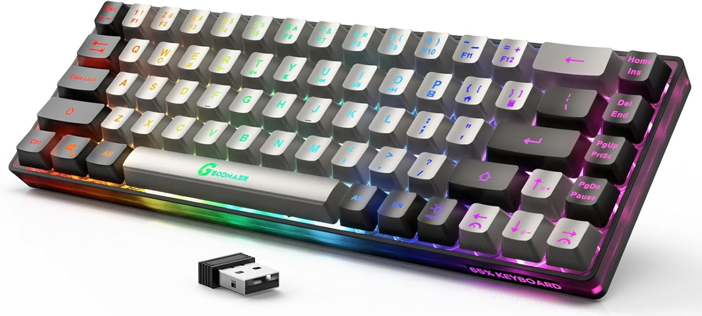GEODMAER Rechargeable Backlit Gaming Keyboard
