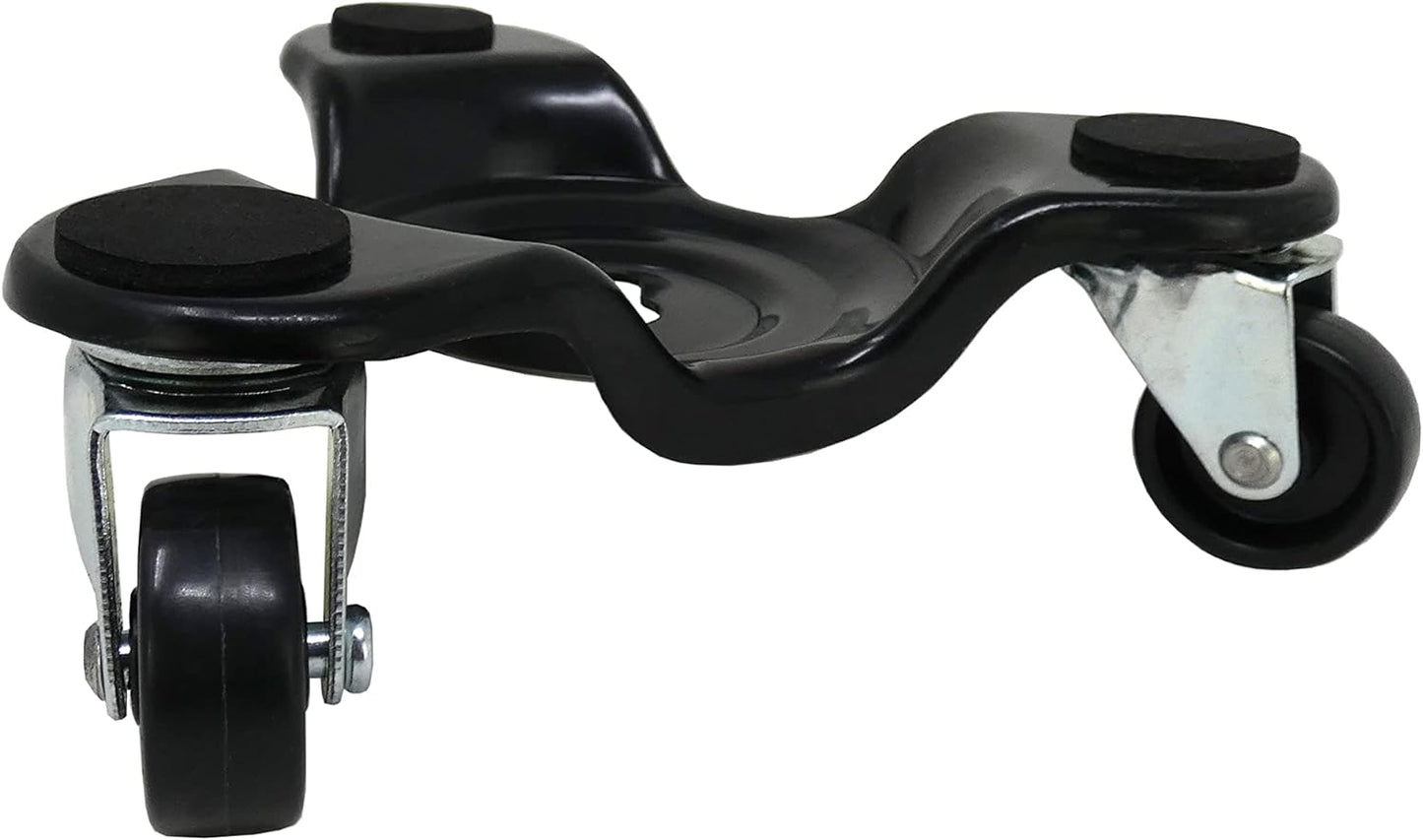 Shepherd Hardware Tri-Dolly 6-Inch Black 4-Pack for Easy Mobility