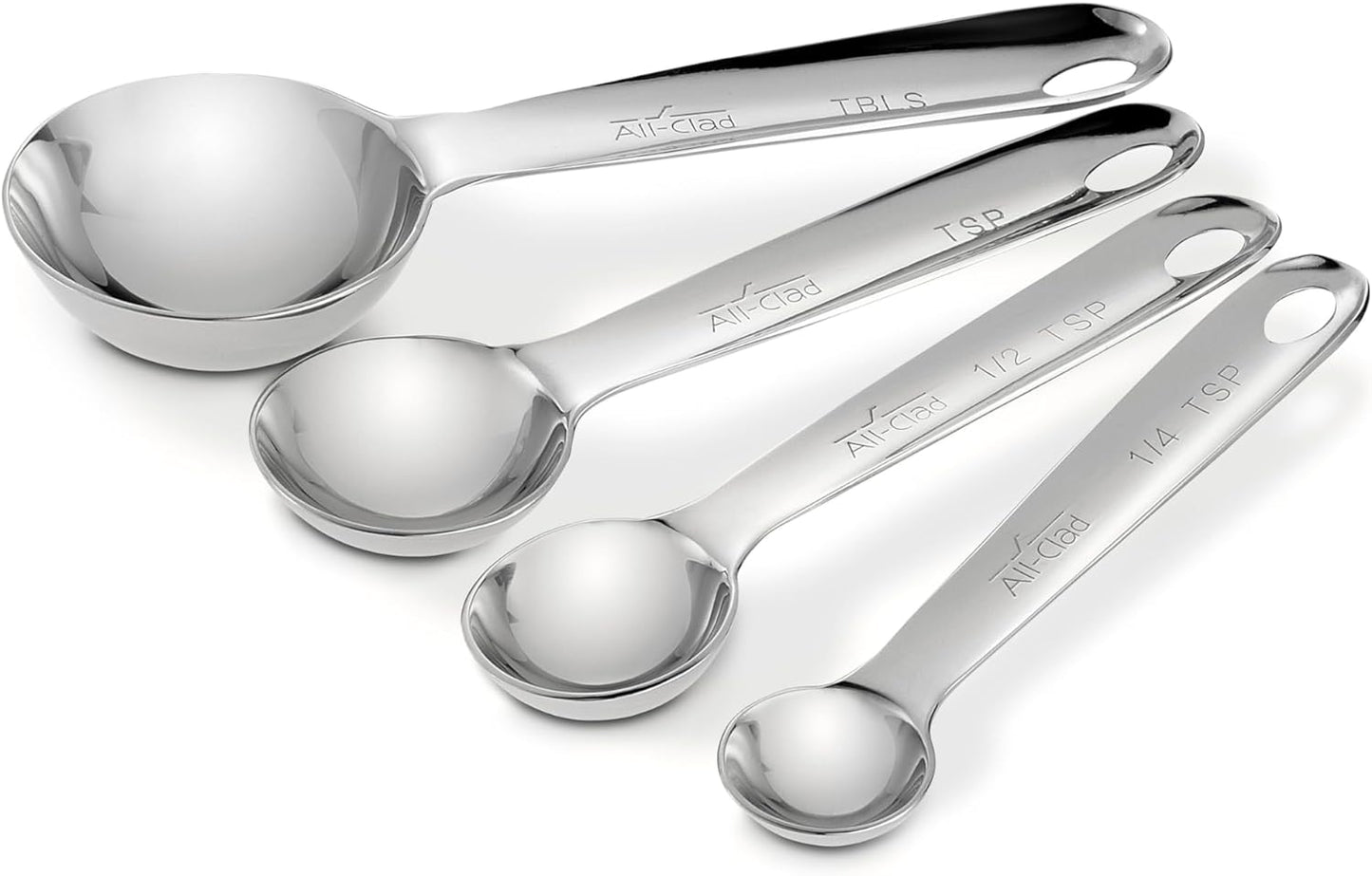 All-Clad Stainless Steel Measuring Spoon Set for Precision Cooking