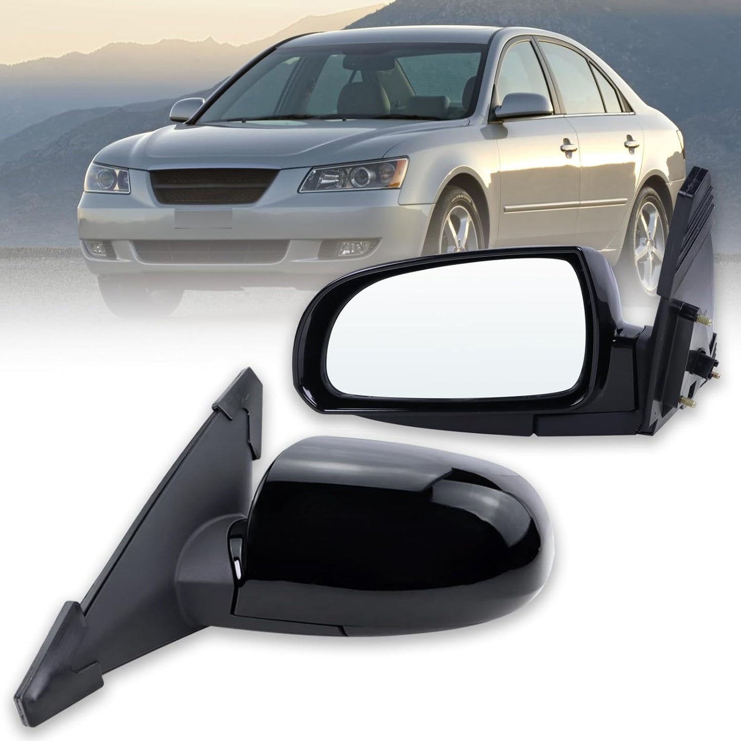 Left Driver Side Mirror for 2006-2010 Hyundai Sonata - Heated