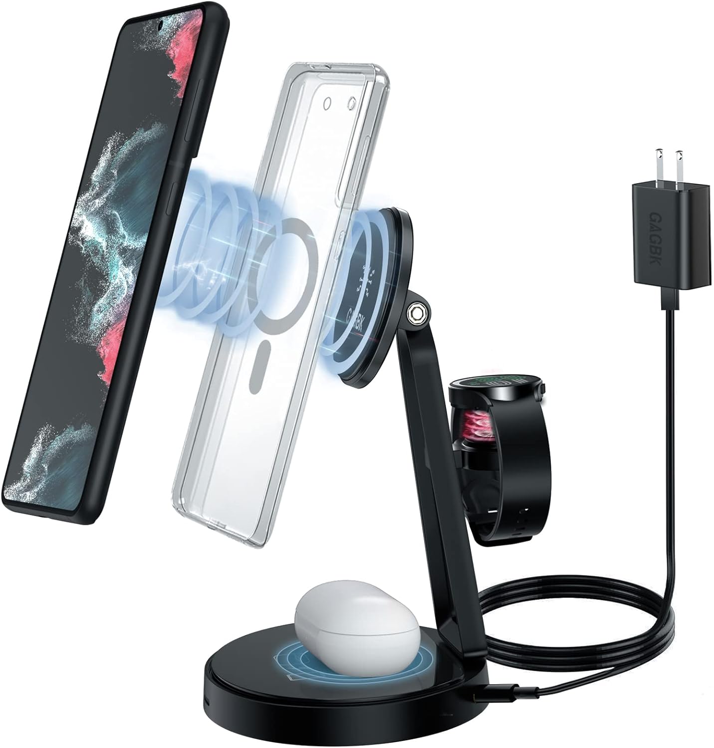 Fast Wireless Charger for Samsung Galaxy + Accessories