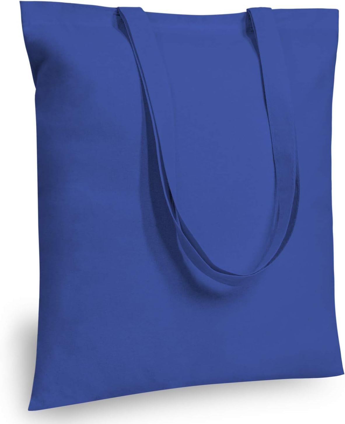 Durable 24-Pack 16x15 Blue Cotton Tote Bags for All Uses