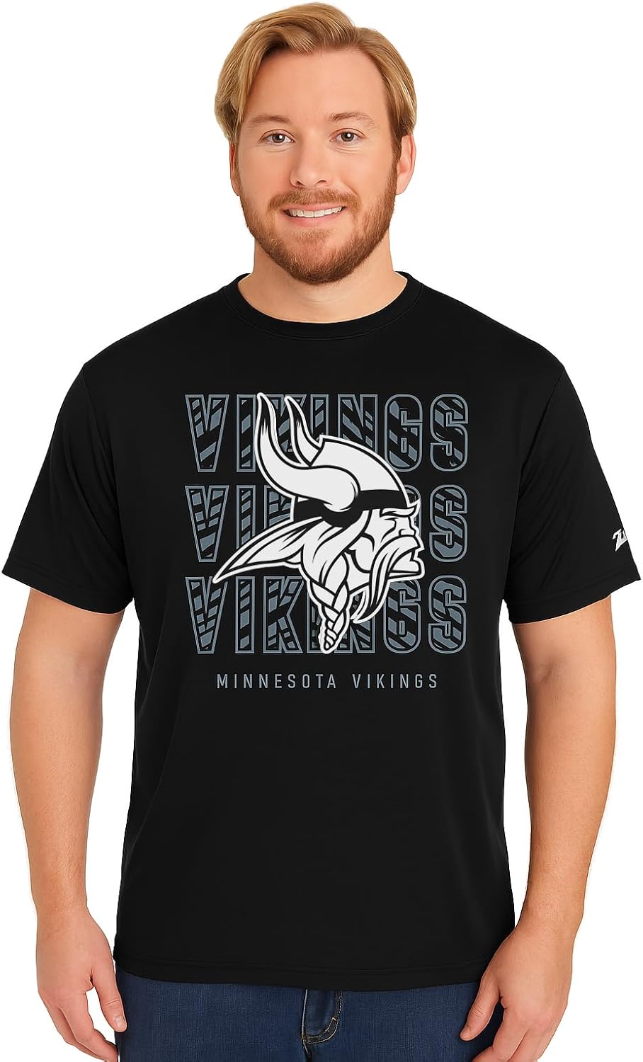 Zubaz NFL Men's Short Sleeve Team Graphic T-Shirt for Fans