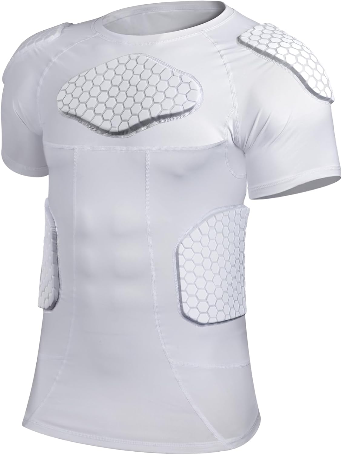 Eicolorte Men Padded Protective Shirt for Football and Sports