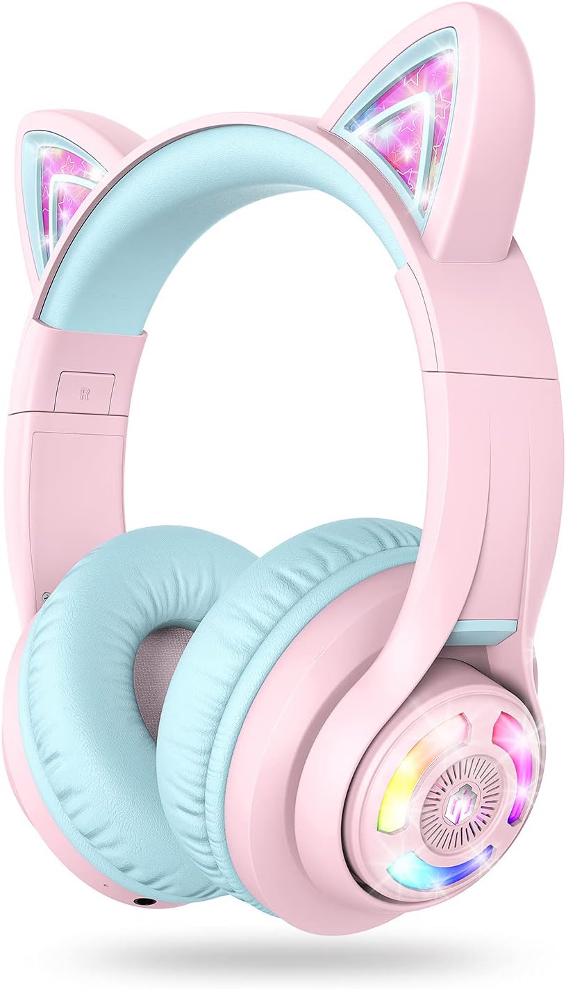 iClever Cat Ear Kids Bluetooth Headphones