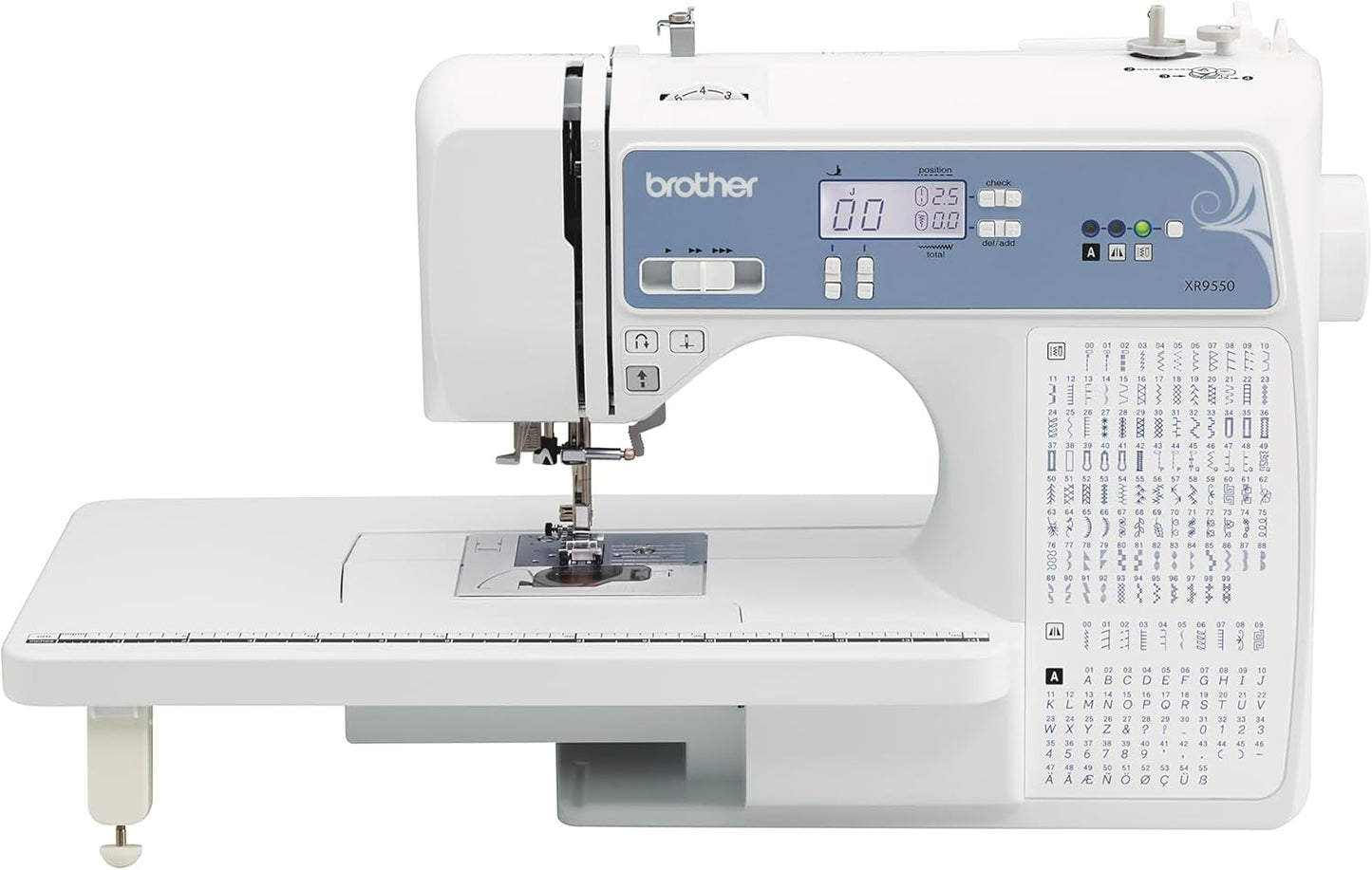 Brother Computerized Sewing Machine - 165 Stitches, LCD Display, Wide Table