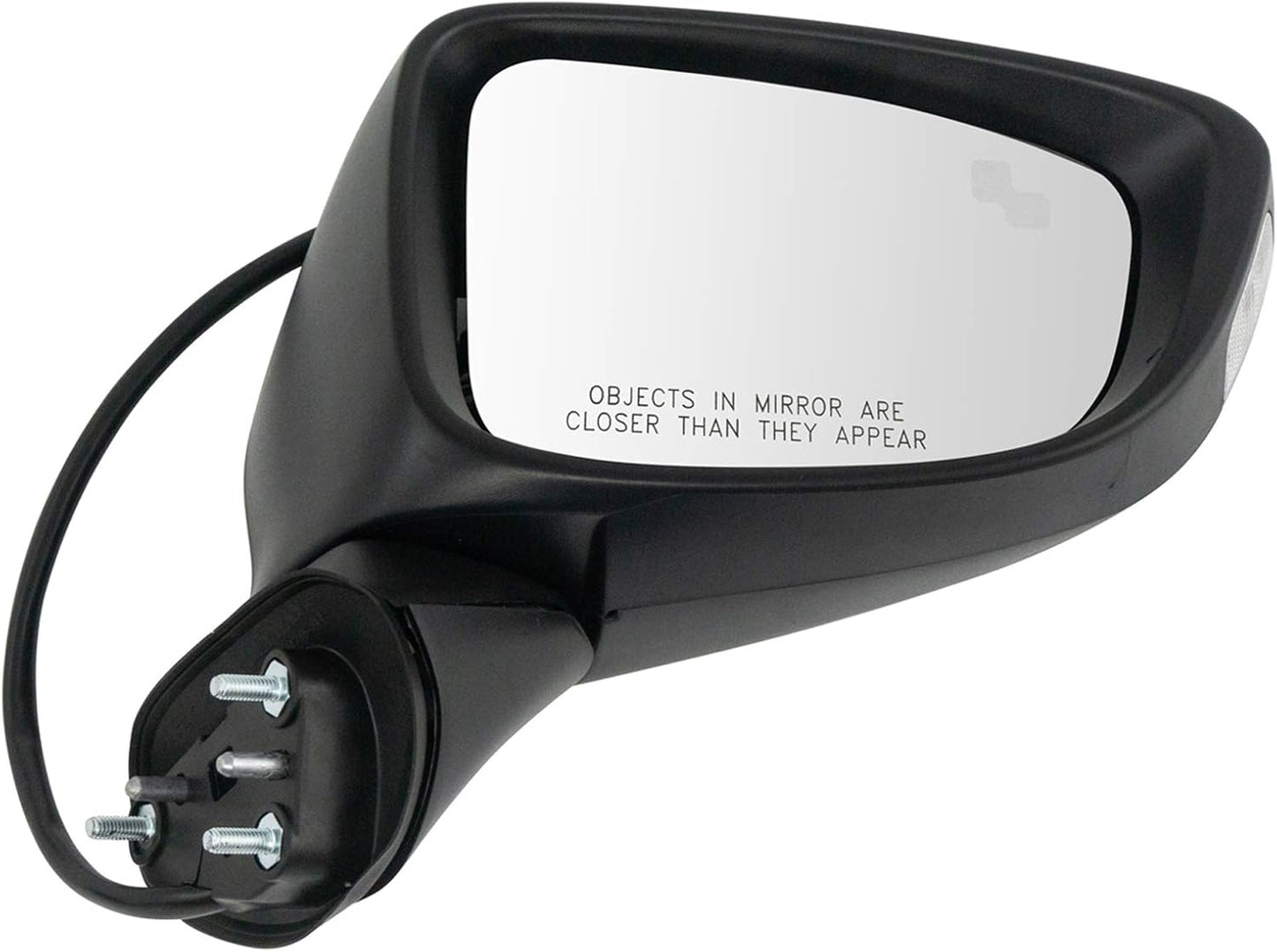 TRQ Passenger Side Power Mirror with Blind Spot Indicator for Mazda