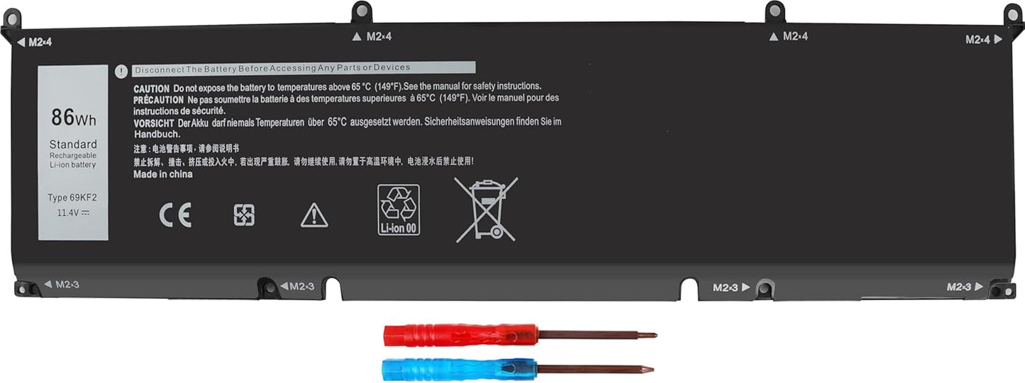 Ultimate Power Boost: 86Wh Laptop Battery for Dell